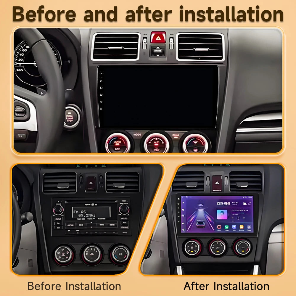 Android 16 Car radio For Subaru Forester 4 SJ XV WRX 2015 2016 - 2018 head unit Multimedia High-performance Navigation Screen
