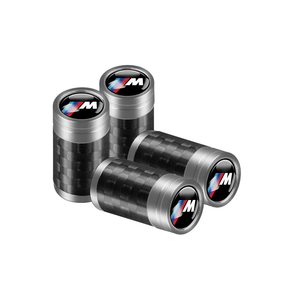 Carbon Fiber Car Tire Valve Caps Auto Accessories For BMW 1 3 5 7 Series M Performance M3 M5 M6 F01 F20 F10 F13 F15 F16 F30 F34