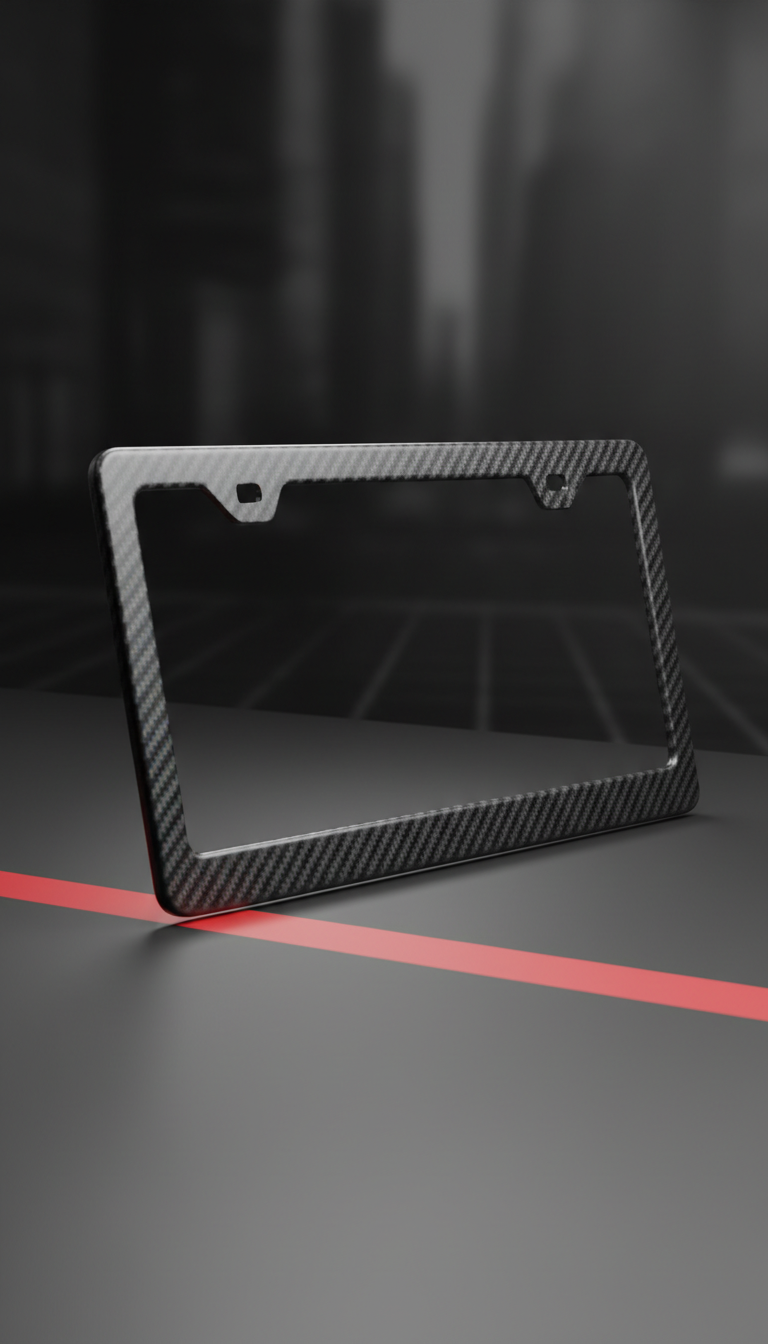 Carbon Fiber License Plate Frame