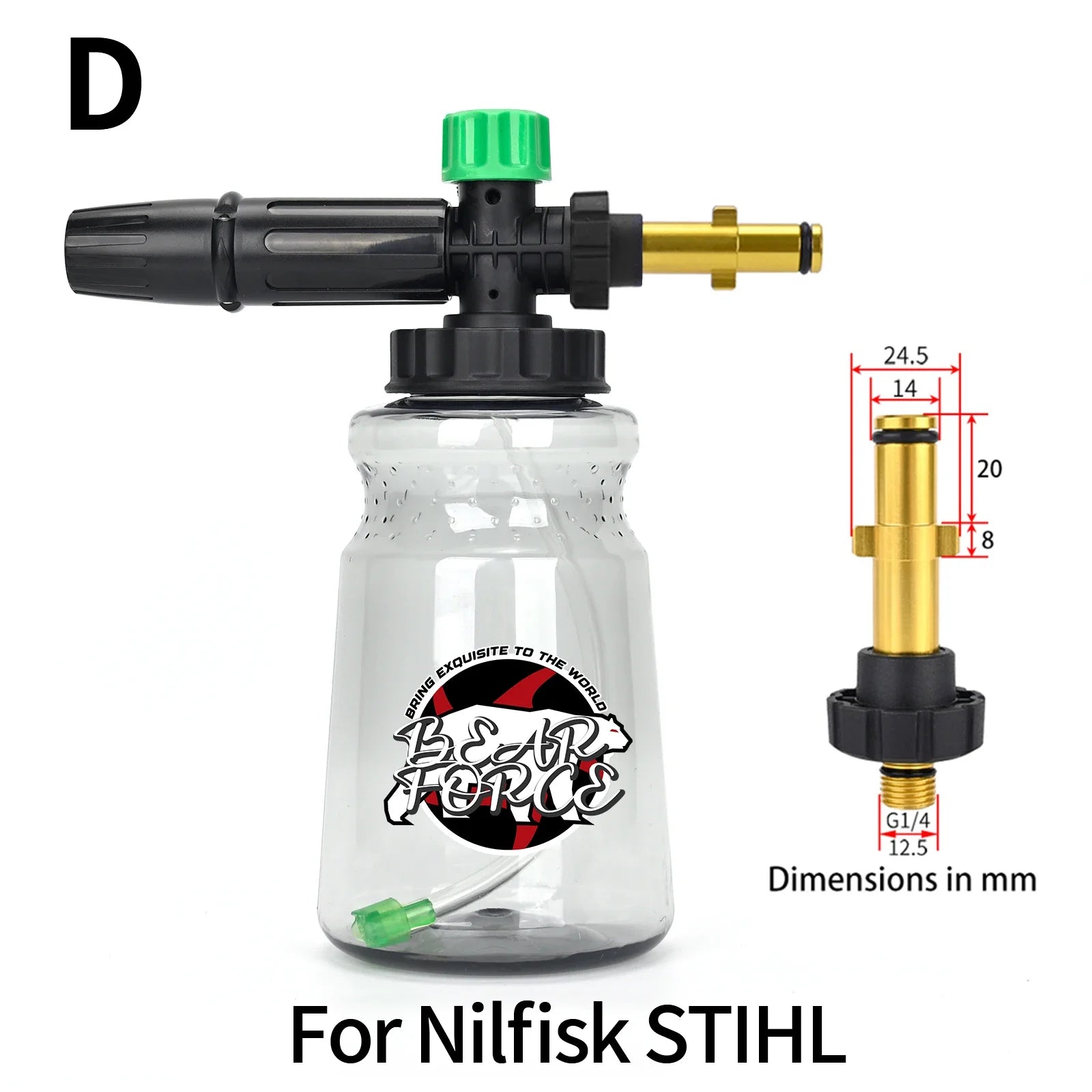 Pressure Washer Foam Lance Foam Nozzle Car Wash Foam Maker for Karcher Elitech Bort AR Bosch Michelin Pressure Washer