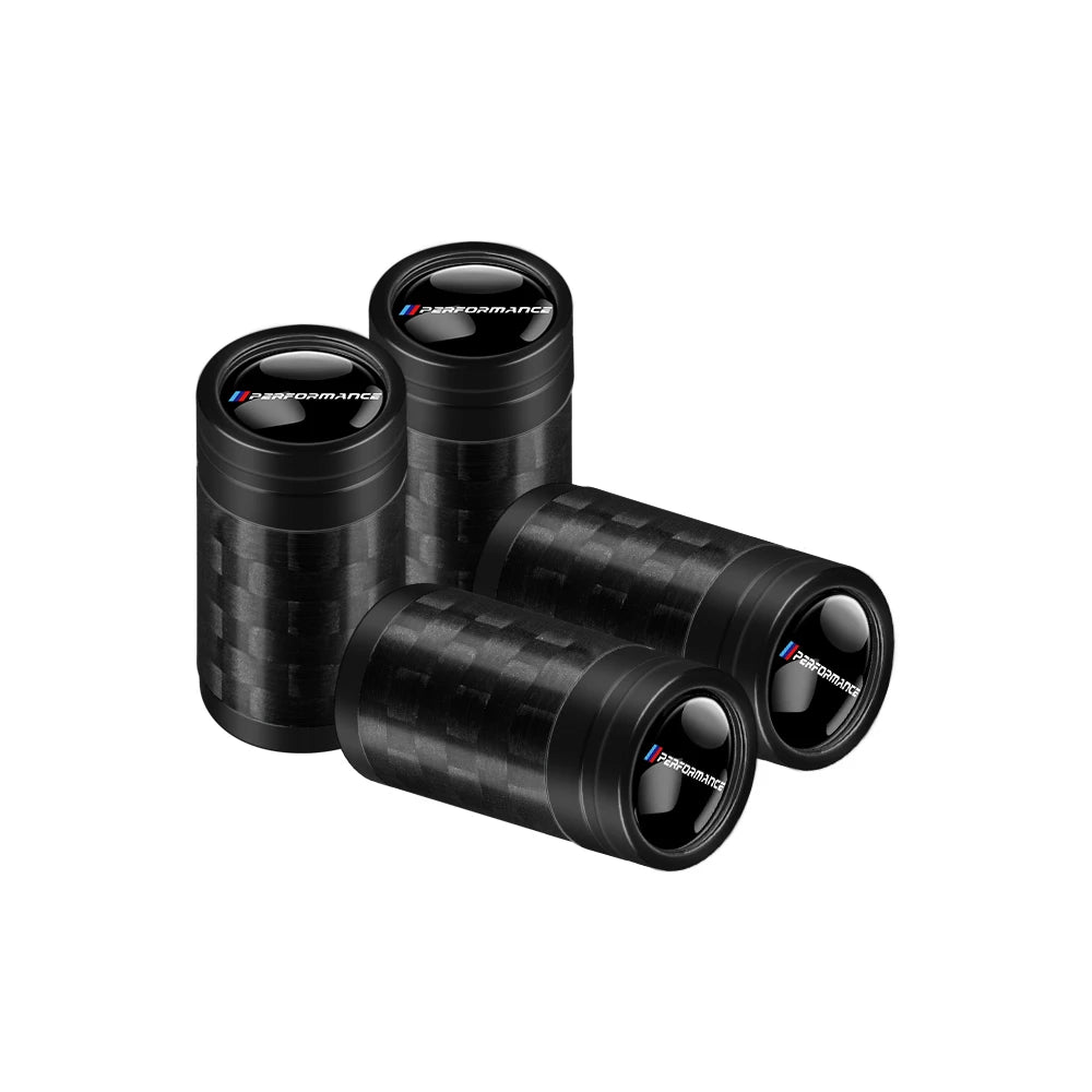 Carbon Fiber Car Tire Valve Caps Auto Accessories For BMW 1 3 5 7 Series M Performance M3 M5 M6 F01 F20 F10 F13 F15 F16 F30 F34