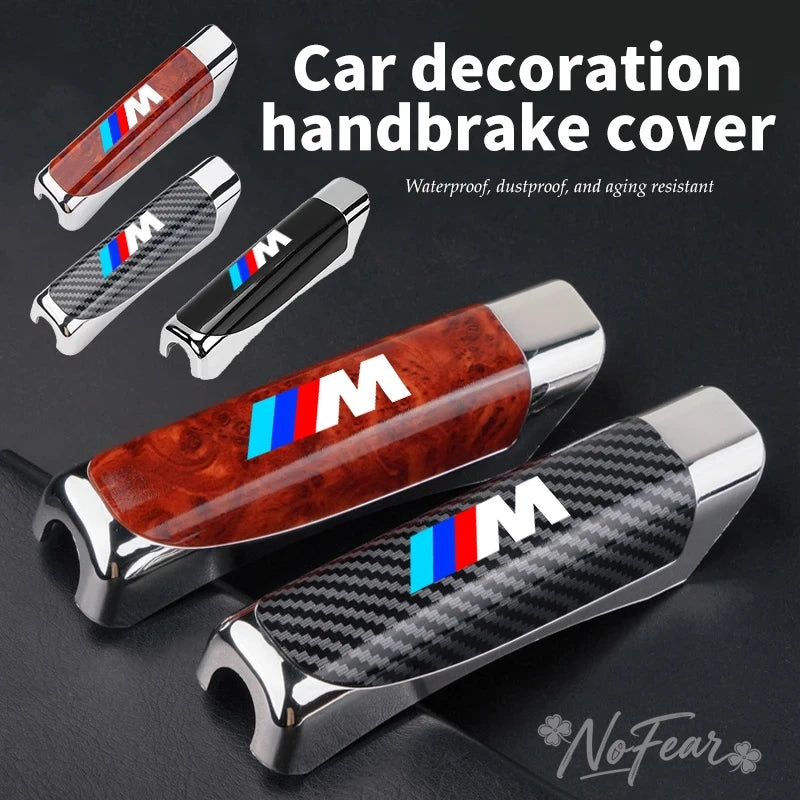 Car Gear Handbrake Cover Protector Sleeve For BMW Performance M Power E90 E91 E92 X3 X5 X6 M3 M5 E46 E39 F30 E60 F10 Car Sticker