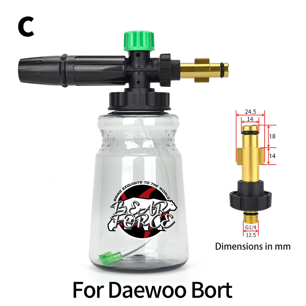 Pressure Washer Foam Lance Foam Nozzle Car Wash Foam Maker for Karcher Elitech Bort AR Bosch Michelin Pressure Washer