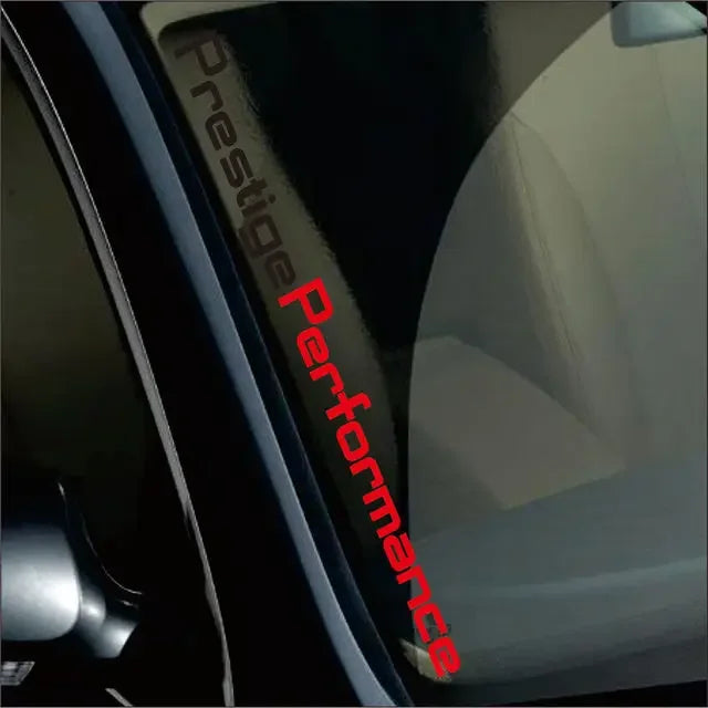 Front Windshield Decor Stickers Universal Durable Prestige Performance Car Styling Car Accessories Car Sunshade Stickers