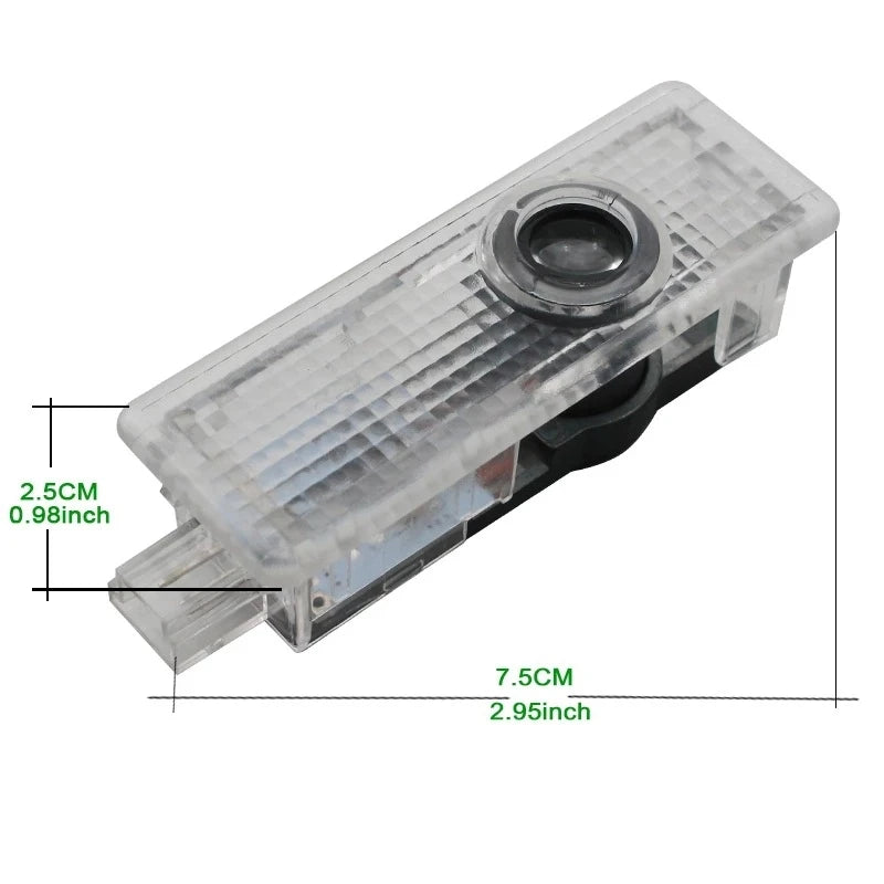 LED Car Door Welcome Lamp For BMW M Performance E46 E90 E60 F20 X1 F10 F30 Atmosphere Light Ghost Shadow Projector Light Sticker