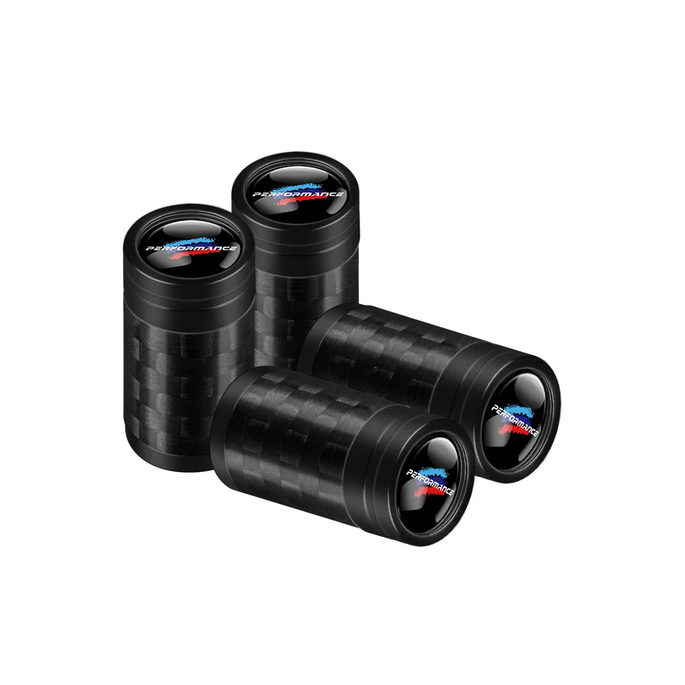 Carbon Fiber Car Tire Valve Caps Auto Accessories For BMW 1 3 5 7 Series M Performance M3 M5 M6 F01 F20 F10 F13 F15 F16 F30 F34