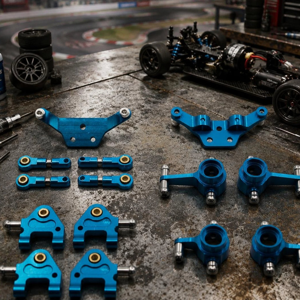 RC Car Suspension Arms Stable Performance CNC Machined Cutouts Easy to Install Precision-fit Accessories for Remote Toy