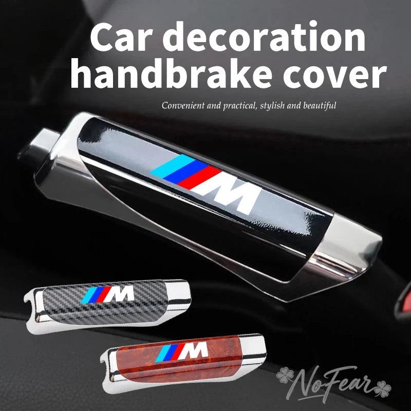 Car Gear Handbrake Cover Protector Sleeve For BMW Performance M Power E90 E91 E92 X3 X5 X6 M3 M5 E46 E39 F30 E60 F10 Car Sticker