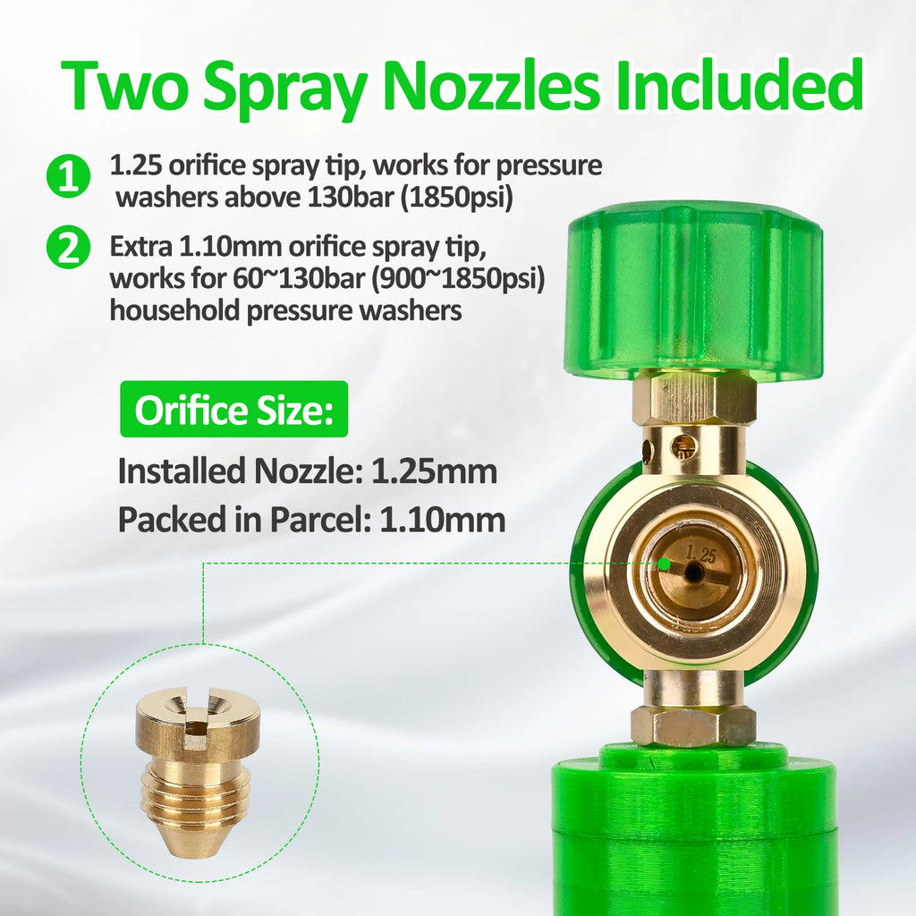 Pressure Magnetic Foam Cannon Pro with 1/4 Quick Connector 360°Adjustable Snow Foam Lance Car Wash Soap for Thick Foam