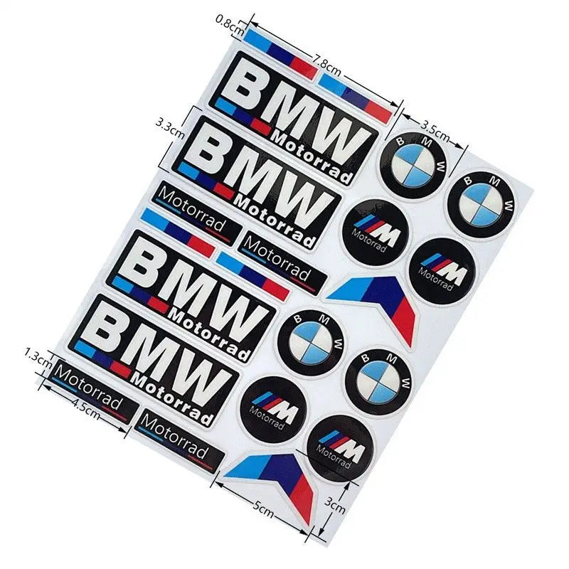 Car Body DIY Sticker Modification Waterproof Fuel Tank Reflective Decal For Bmw M Power Performance E30 E60 E90 i3 M5 M3 F10 F30