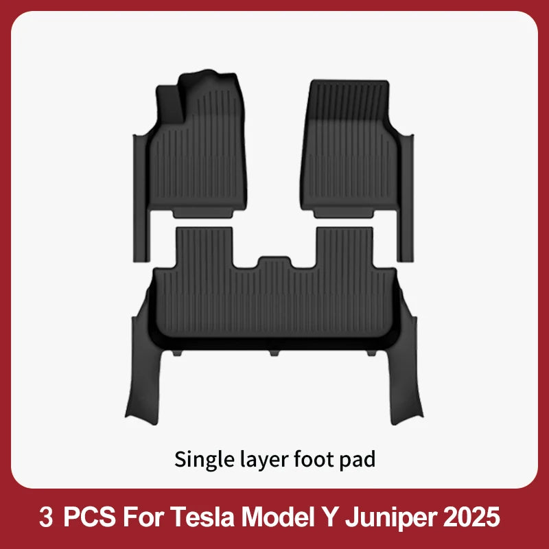 Floor Mats For 2025-2026 Tesla Model Y Juniper Premium/Performance TPE Floor Liner& Accessories Full-Door Sill Protective Cover