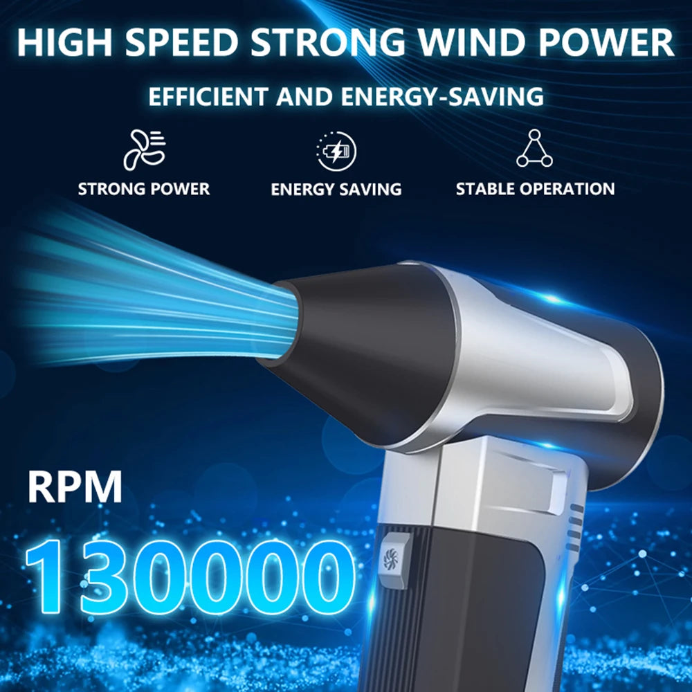 For Car RV Truck Trailer Turbo Fan Jet Blowing Snower Cleaning ToolsElectric Air Duster Portable Multifunctional Accessories